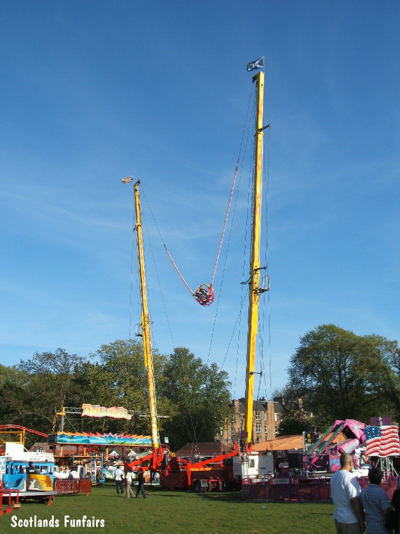 David Mitchells Reverse Bungee, Edinburgh Meadows