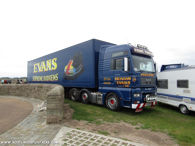 Reagan Evans Dodgems MAN & Trailer