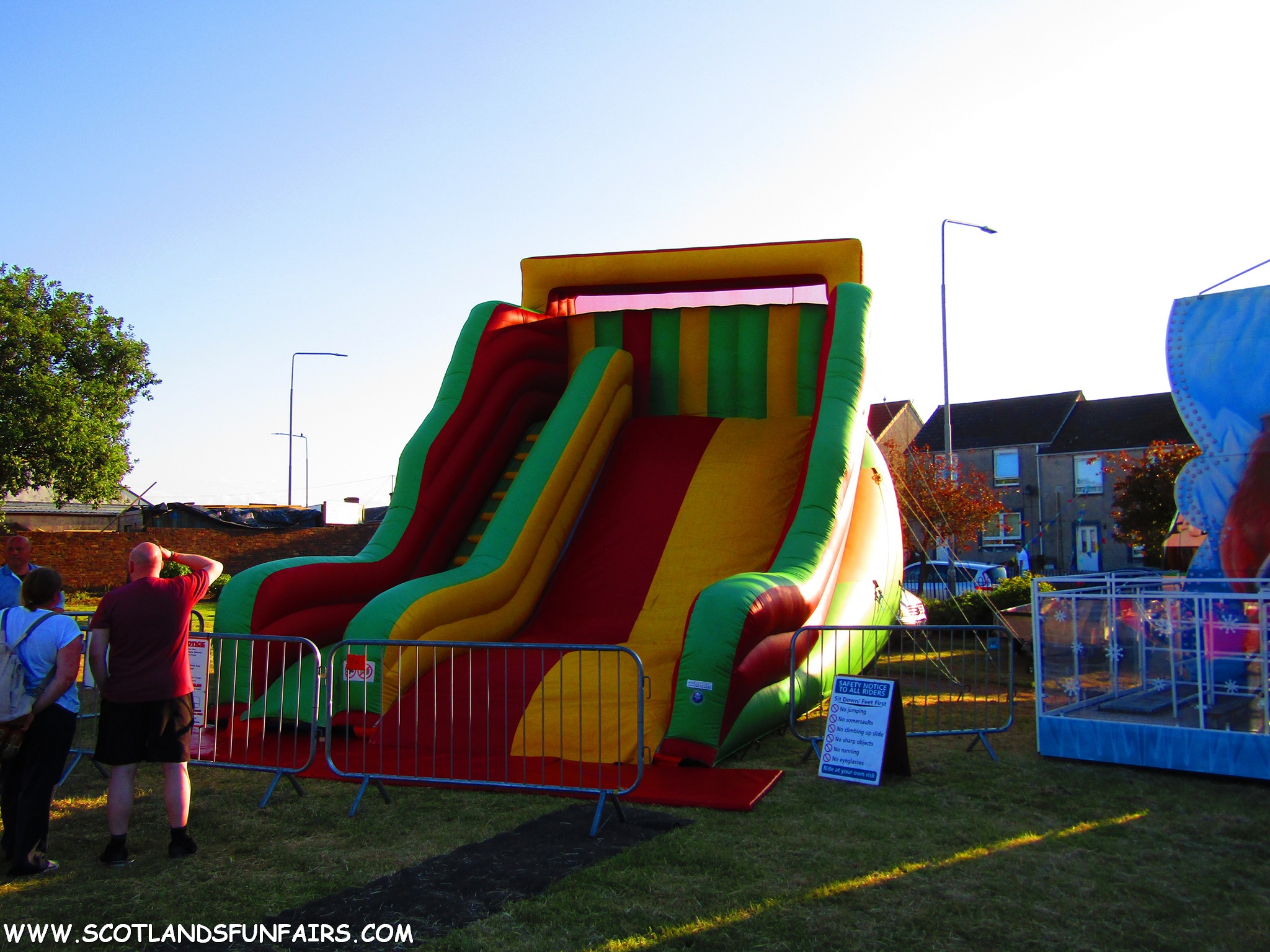 Iain Morrisons Inflatable Slide