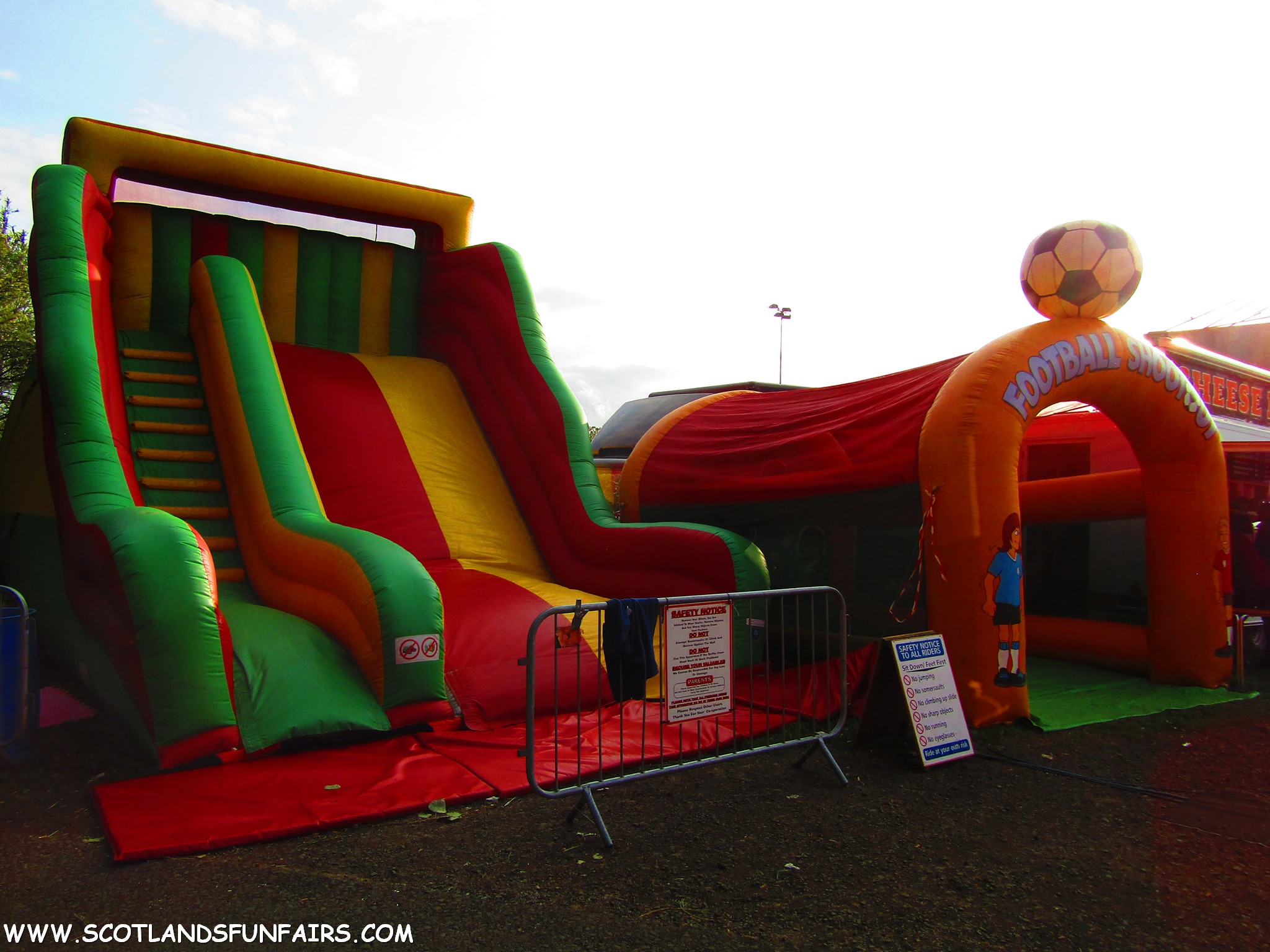 Iain Morrisons Inflatable Slide