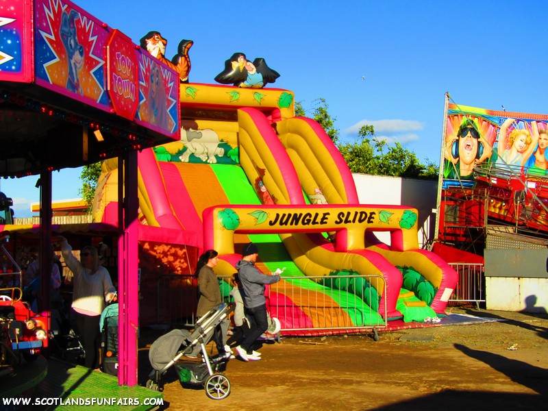 Michael Clarkes Inflatable Slide